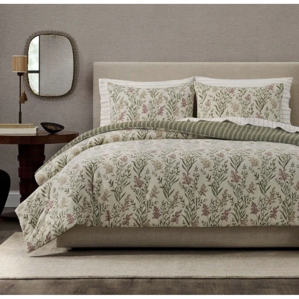 BUNDLE DEAL Luxury Jeremiah Brent Queen Floral Bedding Bundle RARE
